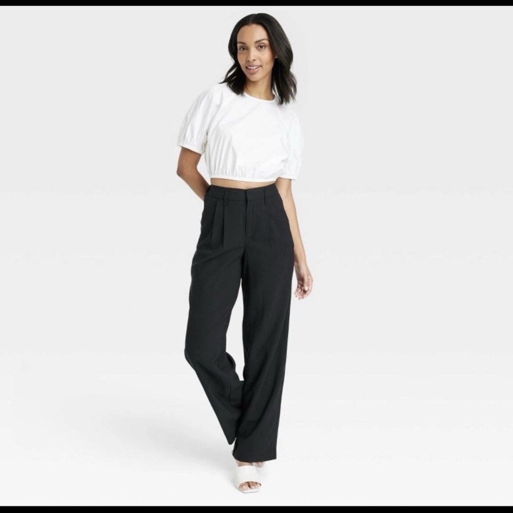 Target A New Day High Rise Straight Trousers Pants